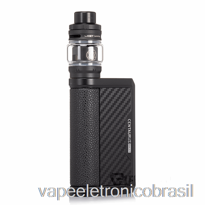 Vape Eletrônico Perdido Vape Centaurus Q200 Starter Kit [tanque Centaurus] Fibra De Carbono Preta